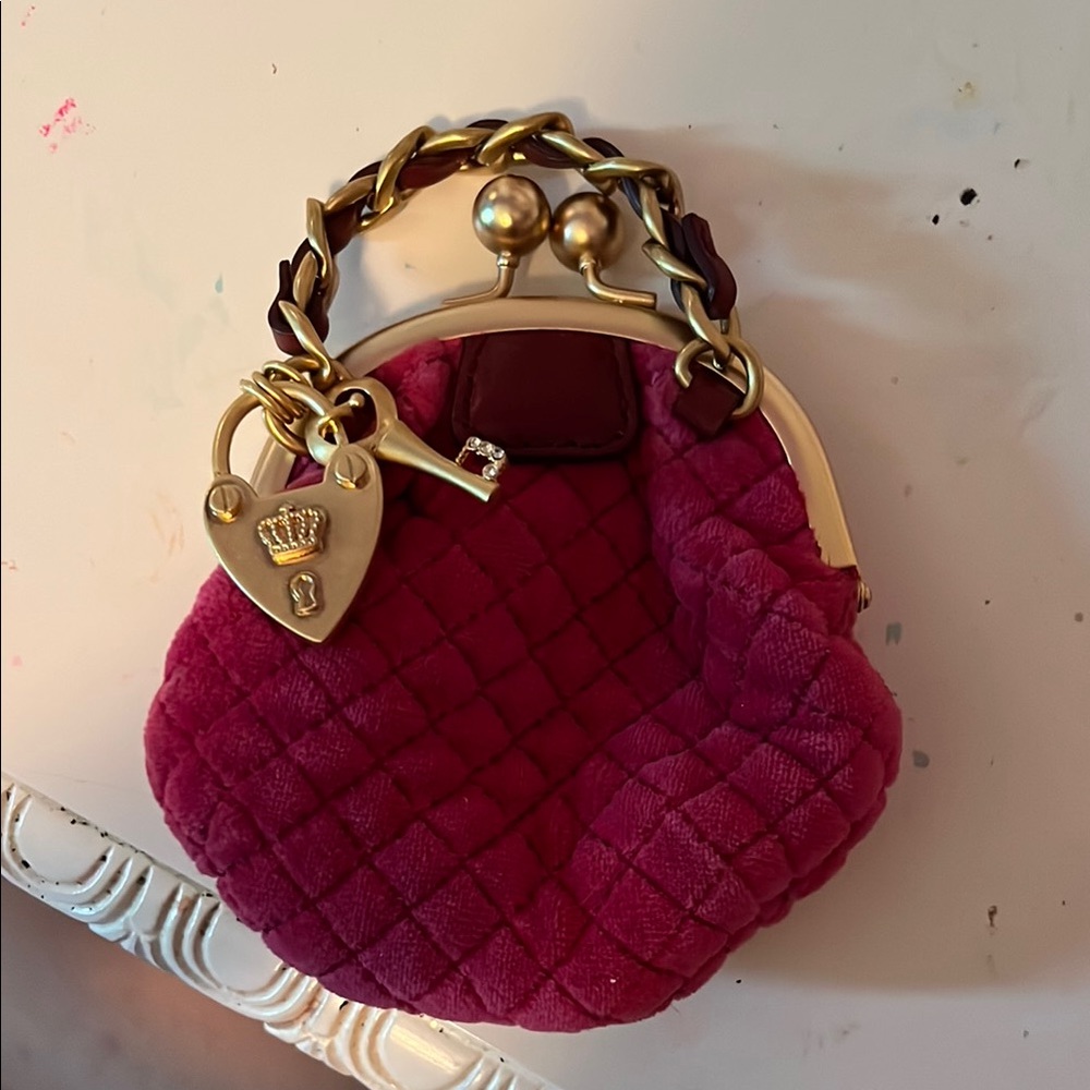 Juicy Couture Pink and Gold Mini Bag with Elegant Design